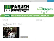 Tablet Screenshot of parken.gaupne.no